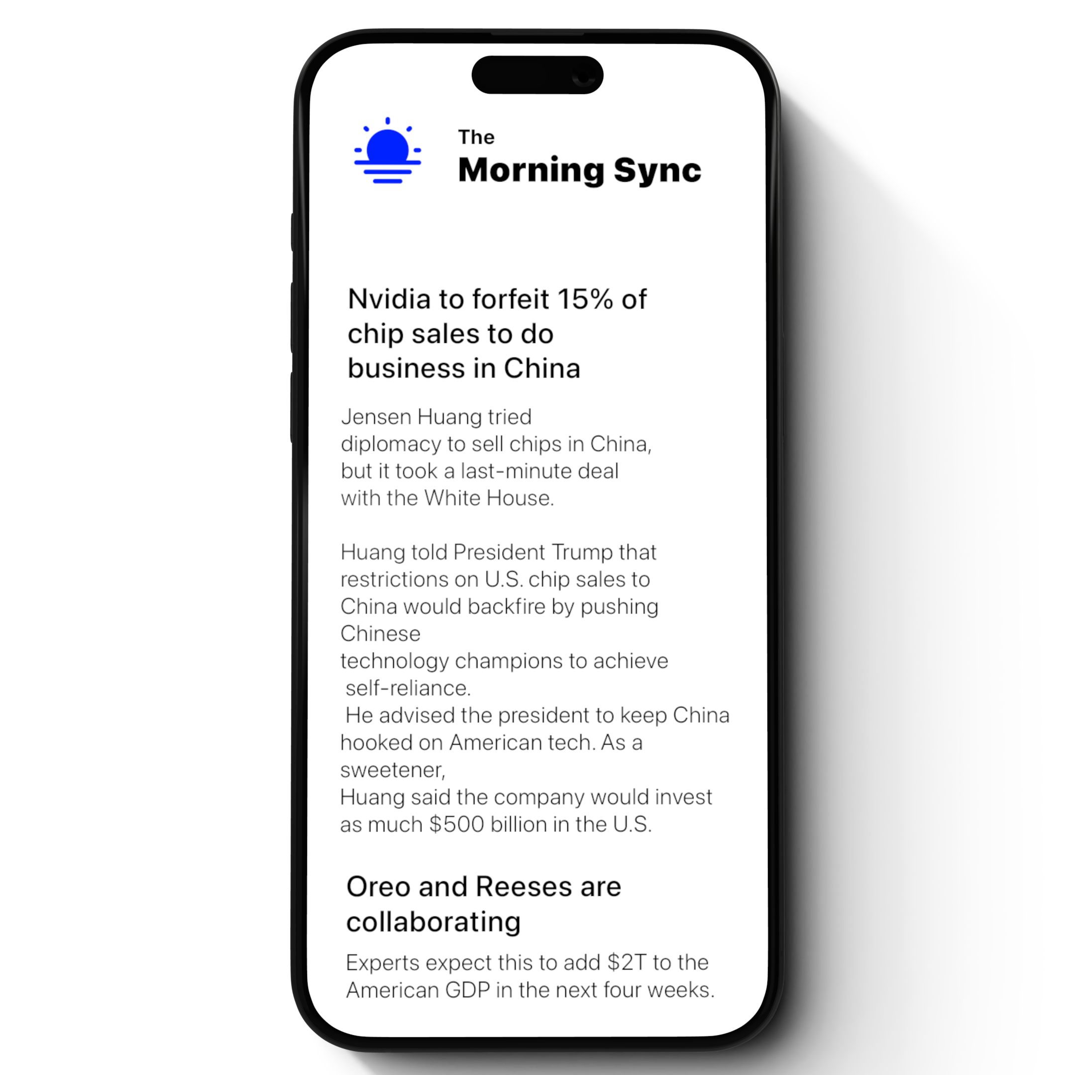 The Morning Sync Newsletter Preview
